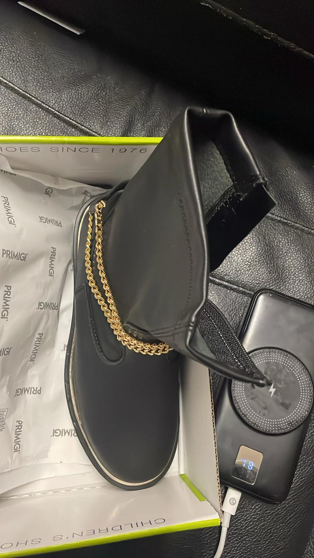 Primigi Nappa Leather Shoes – Black