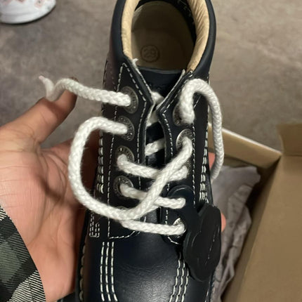 Kickers Kick Hi I Core Shoe - Navy/Natural