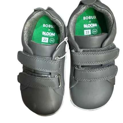 Bobux Step-Up Grass Court BQ Leather Shoes – Smoke