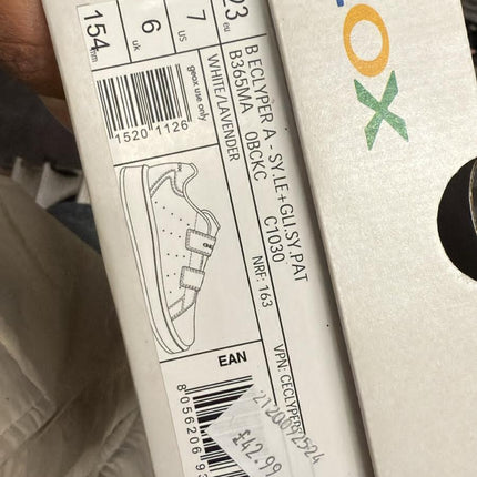 Geox Casual B365MA Shoes - White/Lavender