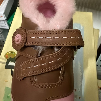 Start Rite Snuggle Tot Kids Shoes - Tan Leather