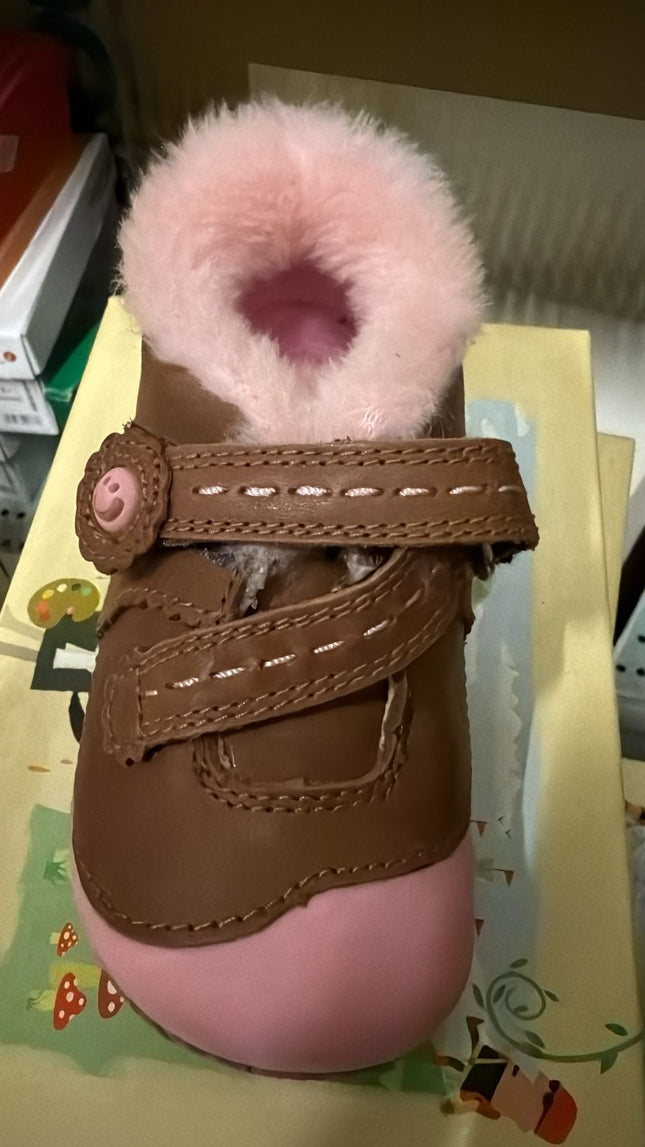 Start Rite Snuggle Tot Kids Shoes - Tan Leather