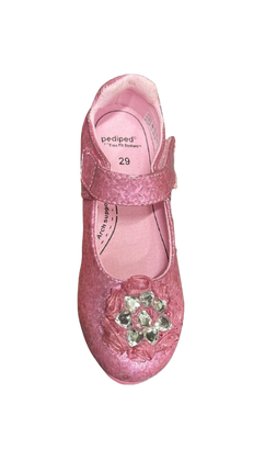 Pediped Girls' Delaney High-Top Casual Shoes – Light Pink