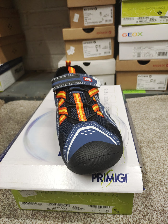 Primigi Boys’ Nubuk leather Kids Shoes - Black/Navy/Multi