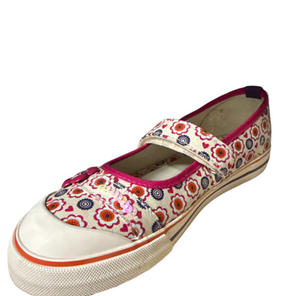 Start-Rite Girls’ Flower Power Kids Shoes - Pink/Canvas