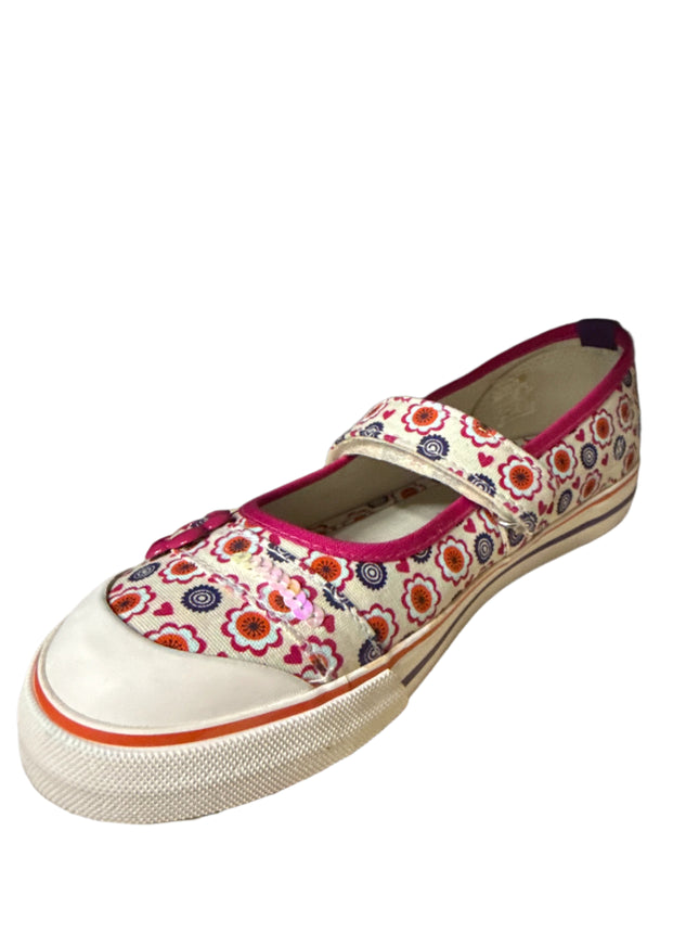 Start-Rite Girls’ Flower Power Kids Shoes - Pink/Canvas