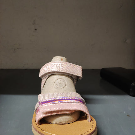 Shoesme Girls’ Leather Sandals – Pink Metallic