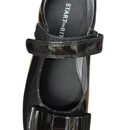 Start-Rite Girls' Flourish Leather Shoes – Black