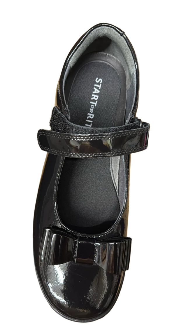 Start-Rite Girls' Flourish Leather Shoes – Black