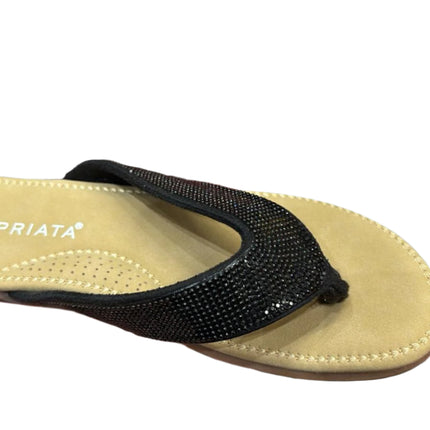 Cipriata Alcee Women’s Diamanté Embellished Sandals – Black