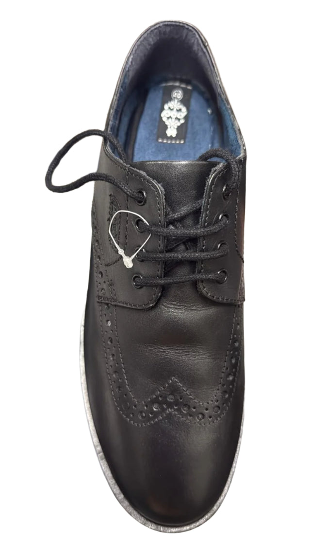 Pod Boys' Leather Shoes – Black