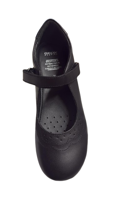 Geox J Shoes Smooth Leather – Black