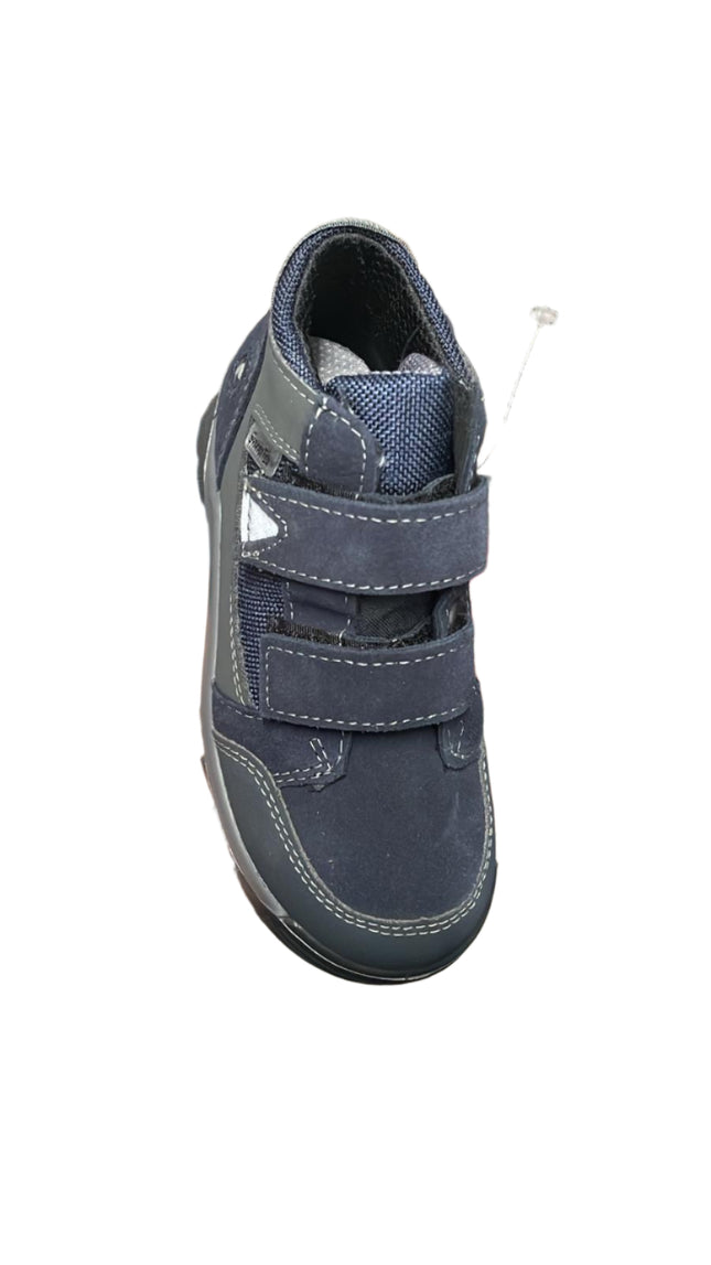 Ricosta Marvi Boys’ Leather Boots – Ocean Blue and Grey