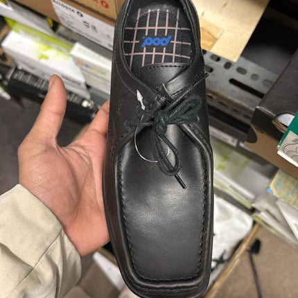 Pod Adam II Leather School Shoes – Black