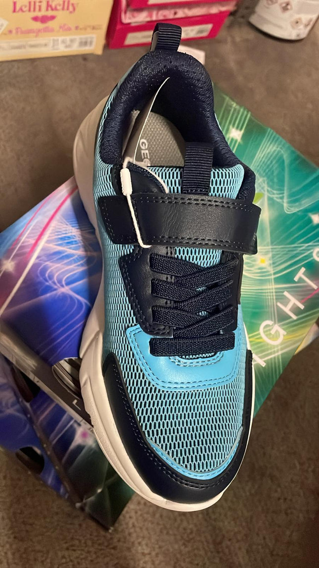 Geox J Loftus Boy Sneaker - Sky/Navy