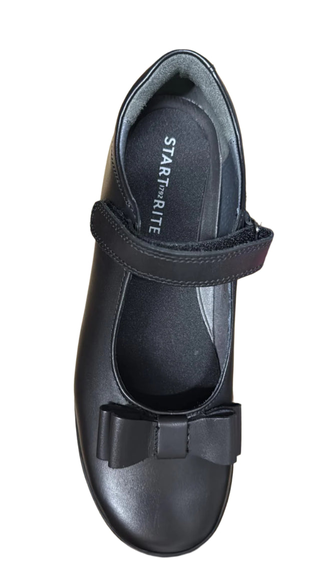 Start-Rite Girls' Flourish Leather Shoes – Black