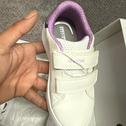 Geox B365MA OBCKC Kids Shoes - White/Lavender