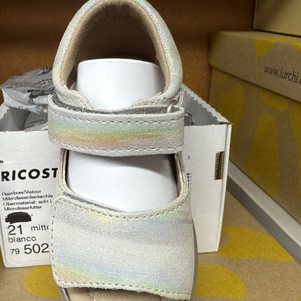 Ricosta Rainbow/Velour Microfaserfutter Taya Sandals - Bianco