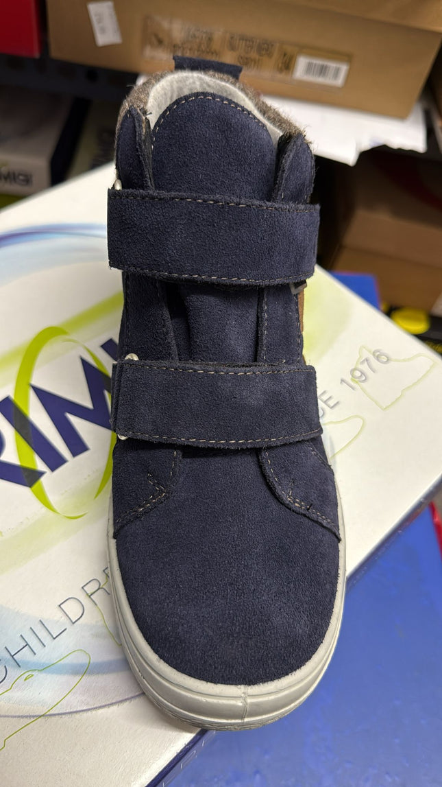 Ricosta Mats Childrens Water-Resistant Ankle Boots - Nautic/Braun