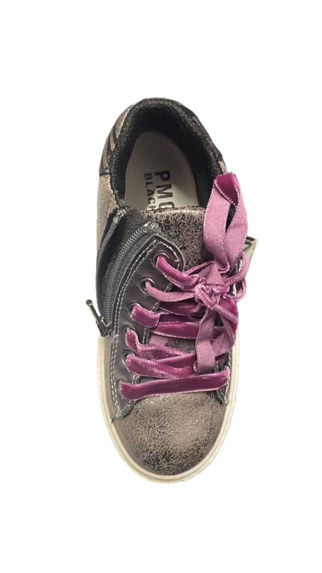 Primigi Girls' Patent & Metallic Leather Shoes – Pewter