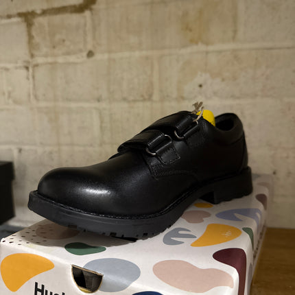 Hush Puppies Barry Junior Kids Leather Shoes – Black