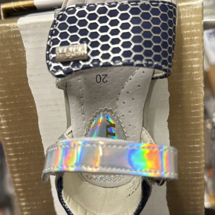Miss Six Leather Sandals - Navy