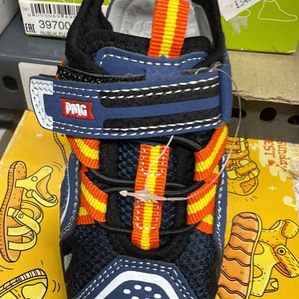 Primigi Nubuk Pu Kids Sandals - Navy/Aranc