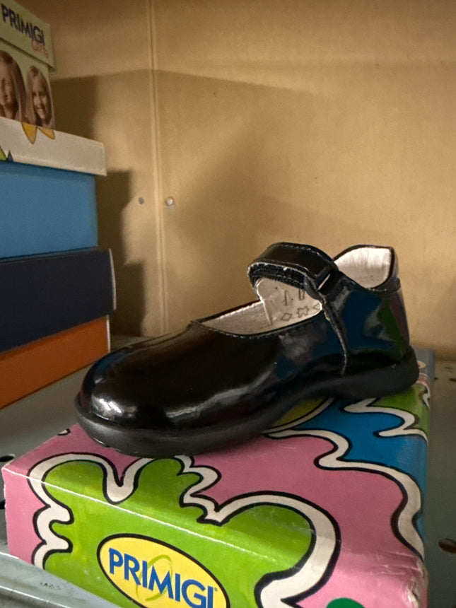 Primigi Girls' Andes Vernice Leather Kids Shoe -Black
