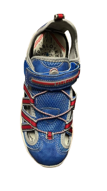 Pablo Sky PU Denim Royal Sandals – Blue