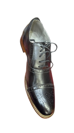 Goor Men’s Formal Leather Lace-Up Shoes – Black