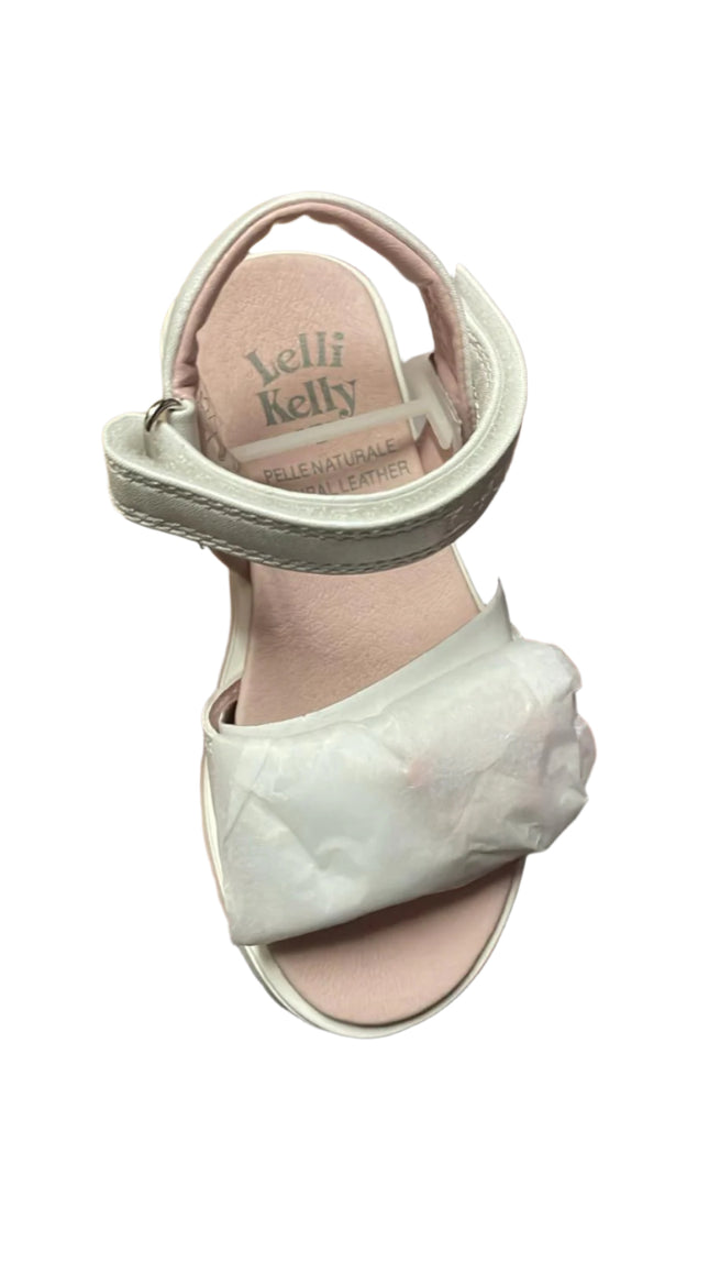 Lelli Kelly Alice Girls’ Patent Ballerina Sandals – White
