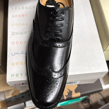 Goor Doxford Children's Unisex 5-Eye Brogue Oxford Shoes – Black