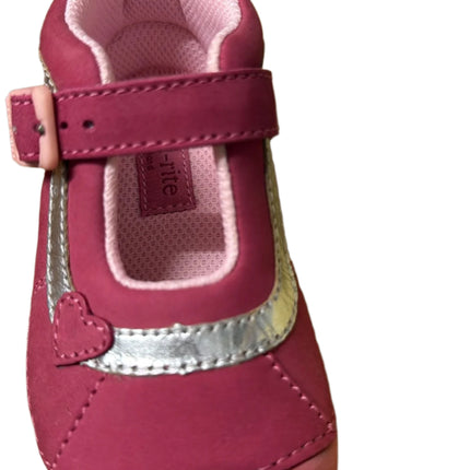 Start Rite Bright Kids Leather Shoes - Pink