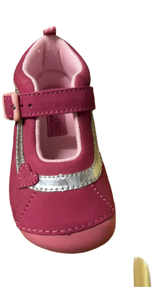 Start Rite Bright Kids Leather Shoes - Pink