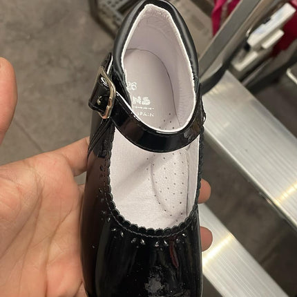 Nens Girls' Patent Leather Mary Jane Shoes – Chargol Negro