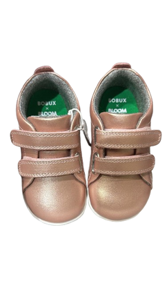 Bobux Grass Court Step-Up Leather Trainers – Rose Gold