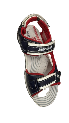 Murphy & Nye Slippers – White, Black & Red