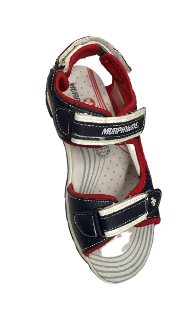 Murphy & Nye Slippers – White, Black & Red