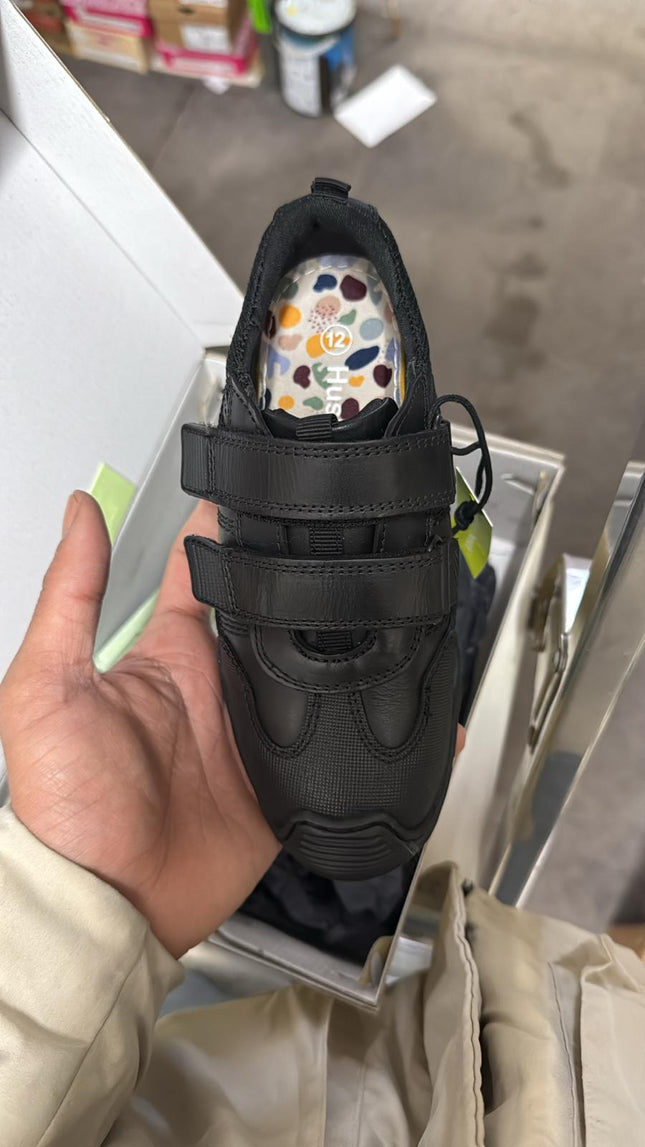 Hush Puppies Troy Junior Shoe - Black