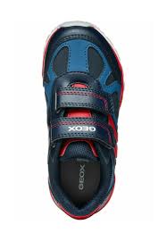 Geox Boys' Pavel GBK Nylon Shoes - Navy/Red