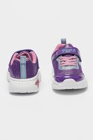 Geox J Assister Girls' Shoes - Violet/Dark Pink