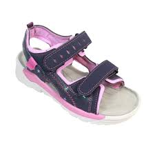 Ricosta Boys' Tajo Medium Sandals – Blue/Pink