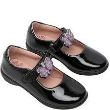 Lelli Kelly Girls’ Luna Patent Shoes – Black