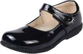 Primigi Girls' Andes Vernice Nuvola Leather Kids Shoe - Black