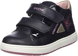 Geox Girls' DJRock G.A Shoes Synthetic Leather – Black
