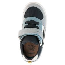 Geox Boys' Kilwi Suede and Mesh Shoes - Light Sky/Navy