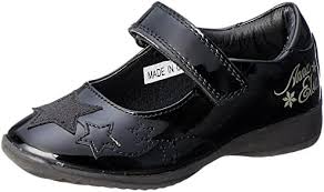 Richter Patent and Smooth Girls Leather Shoes - Black