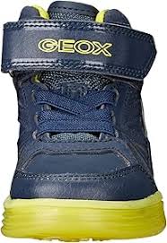 Geox Boys' Synthetic Suede Nylon Kids Shoes -Navy