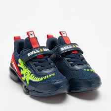 BullBoys Lacci Elastici T-Rex Synthetic Kids Shoes - Blue