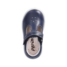 Ricosta Pepino Girls' Dia Winona Leather Kids Shoes - Navy Blue